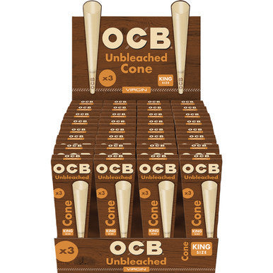 32 Ct. OCB Virgin Cone King Size Slim (3 Cones)