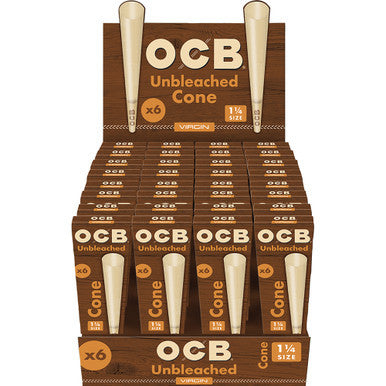 32 Ct. OCB Virgin Cone 1.25" (6 Cones)