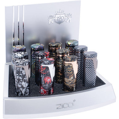 12Ct Zico Double Jets Torch Lighter with Punch