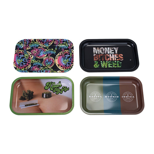 25ct Assorted Small Size Rolling Trays (11.25in x 7.5in)
