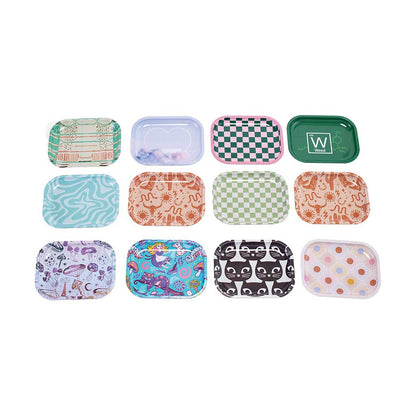 30ct Mini Size Rolling Trays (7in x 5.5in) - Random Designs