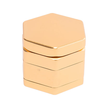 55mm Gold Hexagon 1-Click Magnetic Grinder