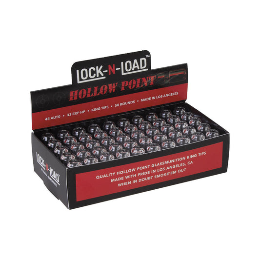 50ct. .45mm Glass Tip Lock-N-Load