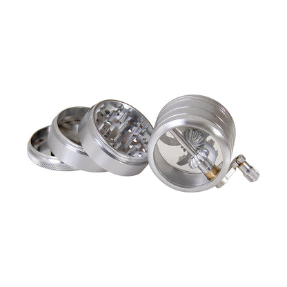 Silver 4 Part Side Handle Grinder 63mm