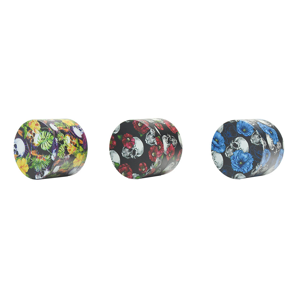12ct 4-Part Skull Design Grinder - 50mm