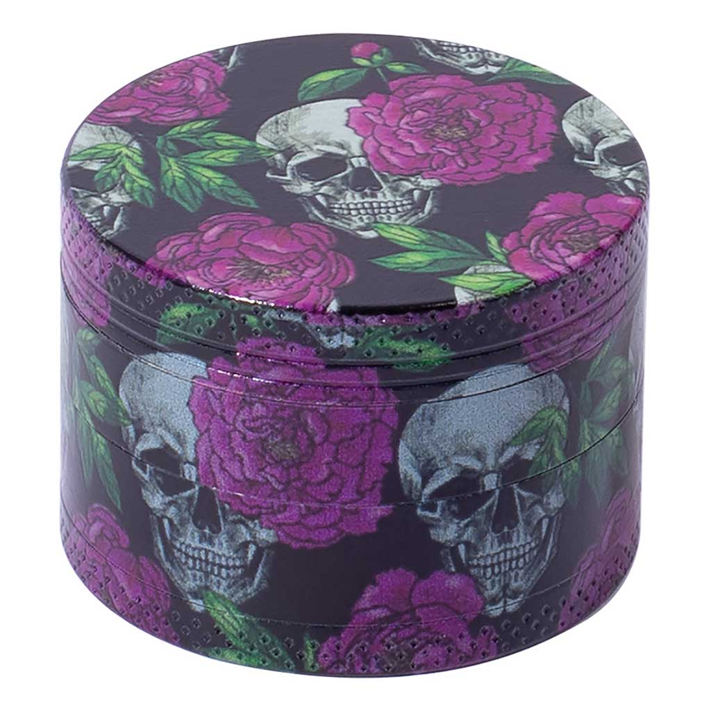 12ct 4-Part Skull Design Grinder - 50mm