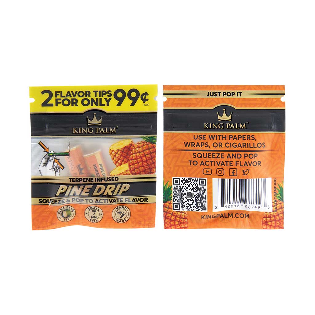 50ct. 2pk. King Palm Terp Filters - Pine Drop - PP $.99