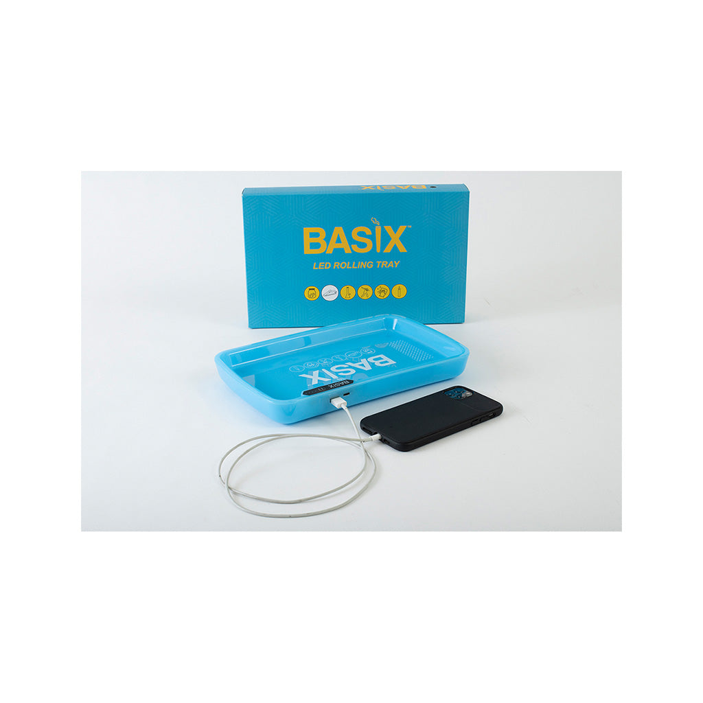 Basix Blue LED Rolling Tray
