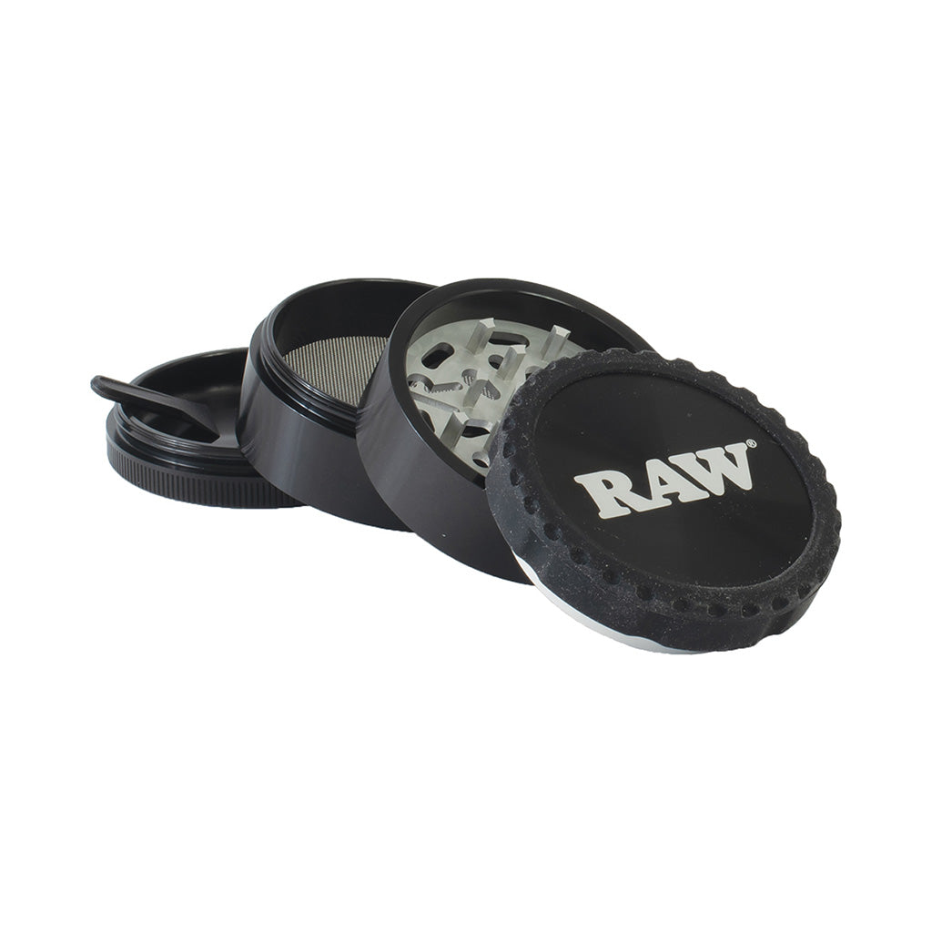 Black Raw Life 4- Piece Grinder