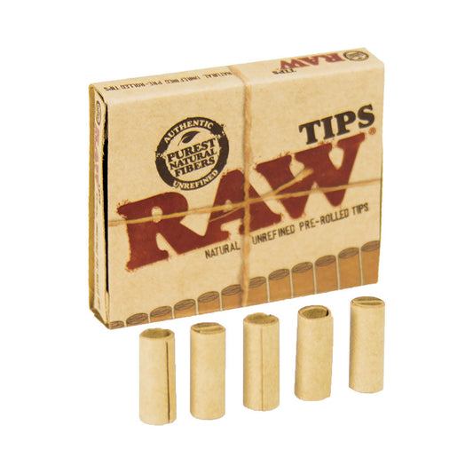 20ct. Raw Unrefined Pre- Rolled Tips