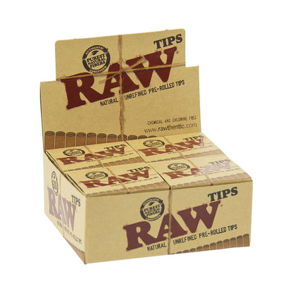 20ct. Raw Unrefined Pre- Rolled Tips