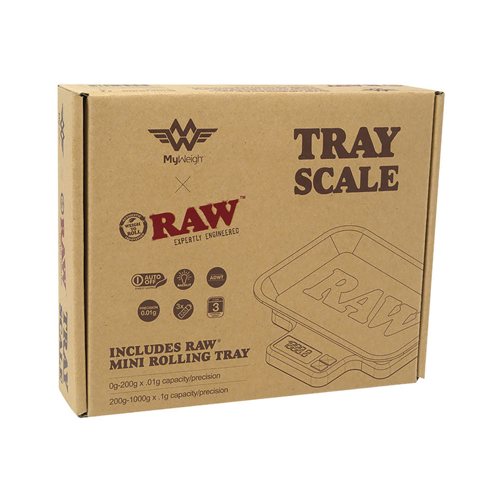 1000g X 0.1g Raw x My Weigh Tray Scale - Magnetic Tray