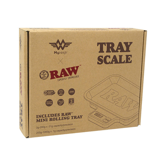 1000g X 0.1g Raw x My Weigh Tray Scale - Magnetic Tray
