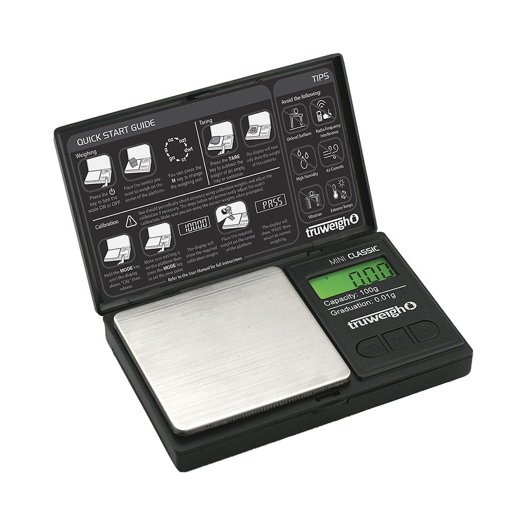 100g x 0.01g Black Truweigh Mini Classic Scale