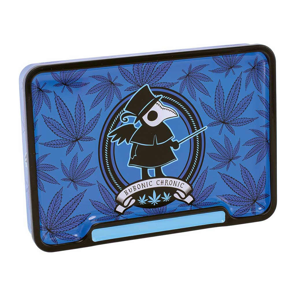 6ct 8in Tin Stash Box & Rolling Tray - Trendy