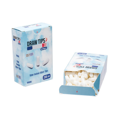 12ct. 200pcs Cotton Slim 6mm Filter Tips - by Tar Stopper