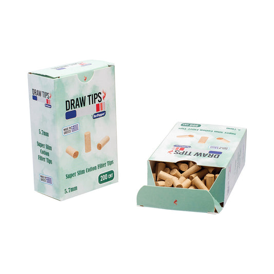 12ct. 200pcs EcoPaper Super Slim 5.7mm Filter Tips - by Tar