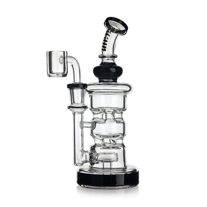 HITTN TRIPLE CHAMBER DISC PERC RECYCLER DAB RIG