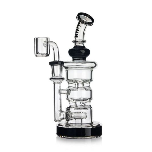 HITTN TRIPLE CHAMBER DISC PERC RECYCLER DAB RIG