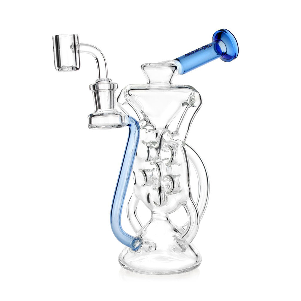 HITTN 6 HOLE SWISS PERC KLEIN RECYCLER DAB RIG