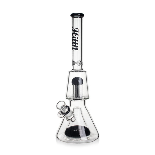 HITTN 8-ARM TREE & PYRAMID DOUBLE PERC BEAKER BONG