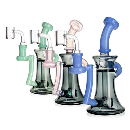 HITTN SIDECAR DAB RIG WITH SHOWERHEAD PERC