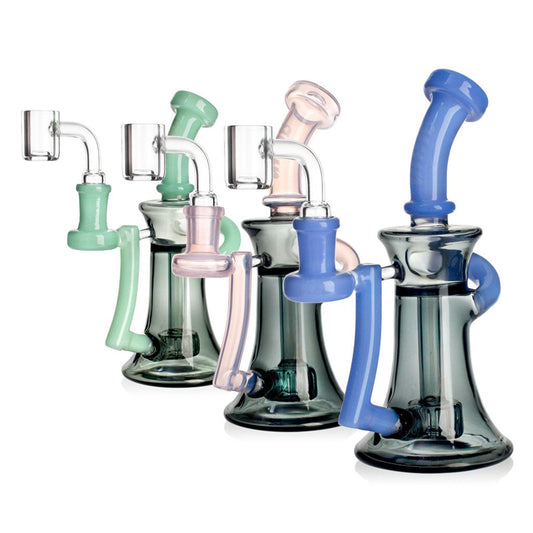 HITTN SIDECAR DAB RIG WITH SHOWERHEAD PERC